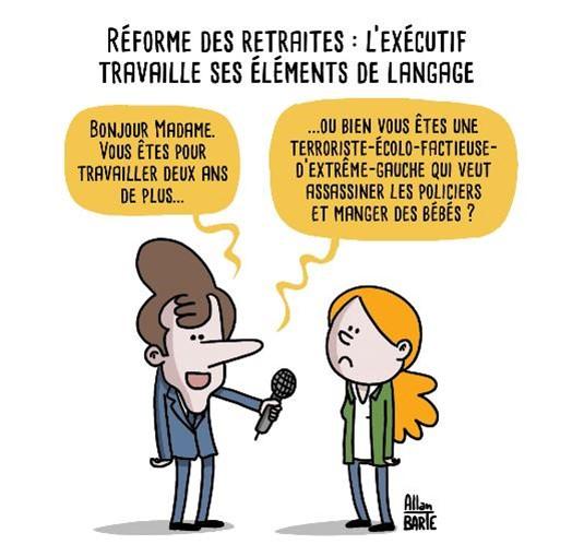 réforme des retraites dessin de la semaine