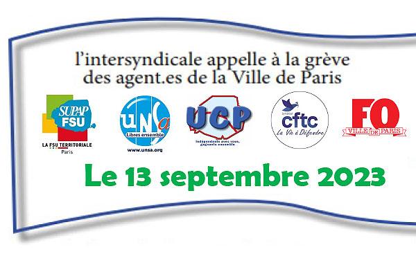 appel grève petite enfance intersyndicale cftc ville de paris