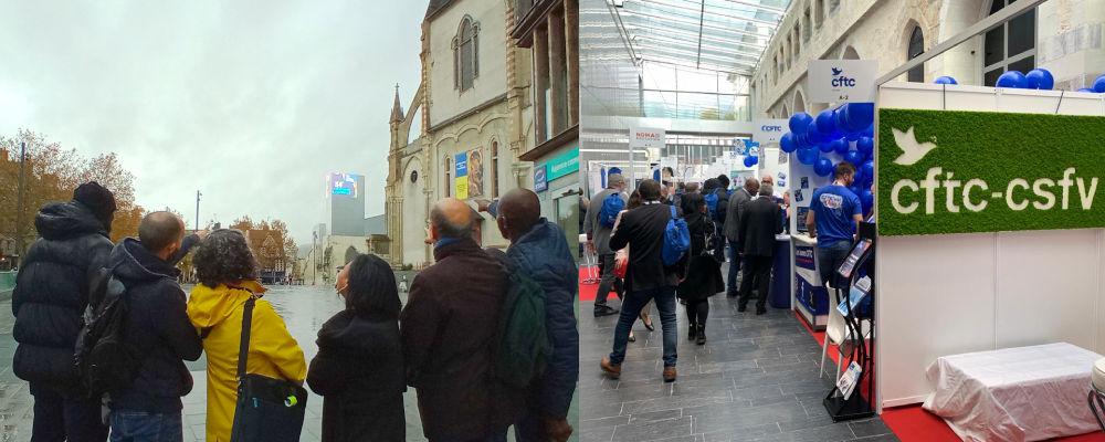 congres confédéral arrivée à Rennes CFTC ville de Paris