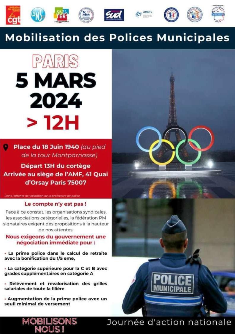 police municipales 5 mars 2024