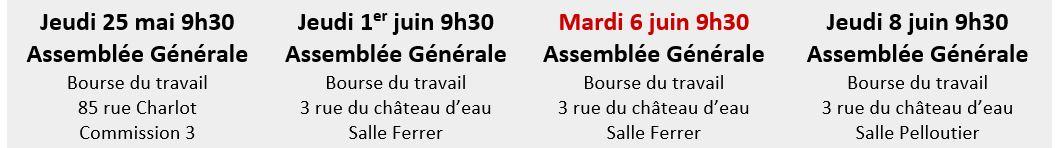 Retraites dates journal numéro 21 CFTC intersyndicale Ville de Paris