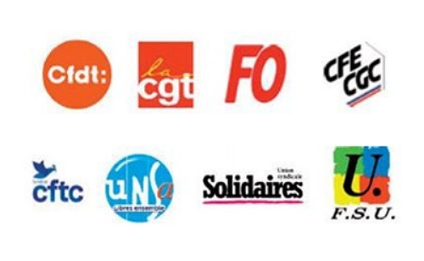 logos intersyndicale nationale appel sept 2025