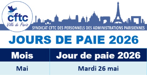 calendrier jours de paie 2026