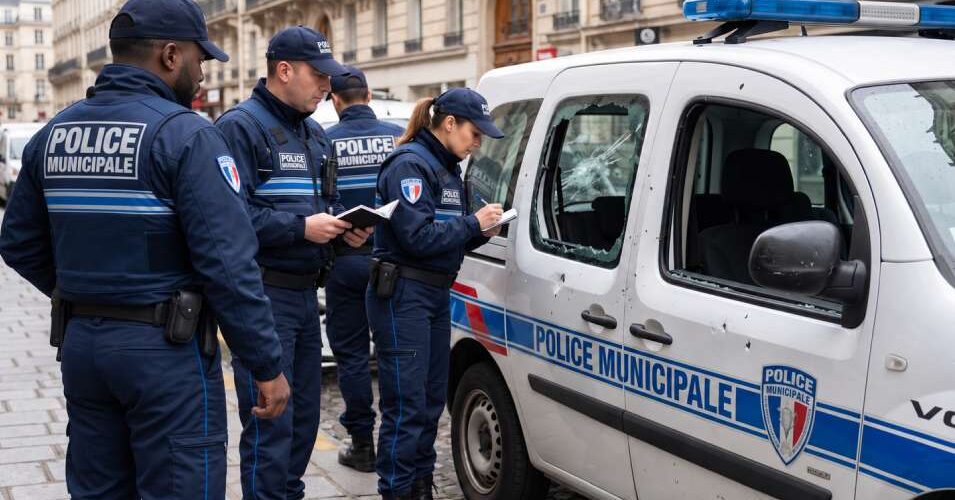 véhicule police municipale caillassée cftc paris